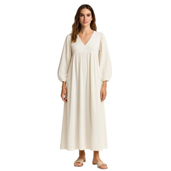 RHODE Dresses & Skirts - RHODE Bobby Tunic Dress in White M/L-Boho Cottagecore Cotton/Linen Blend